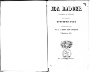 Ida Badoer : azione mimica in cinque parti