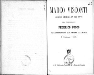 Marco Visconti : azione storica in sei atti