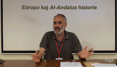 Eŭropo kaj "Al-Andalus" historie / Lorenzo Noguero legas la prelegon de Antonio Marco
