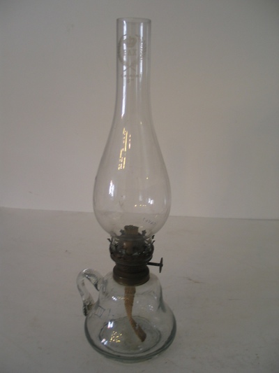 Petroleum Glas Zylinder Kniff 8''' D.36x215mm stilvolles Lampen Licht Petro Stil 