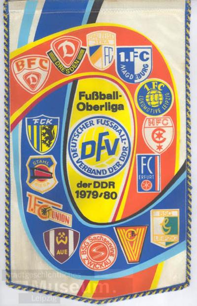 Fussball Wimpel DDR Fussballclub Karl-Marx-Stadt 38x25cm 
