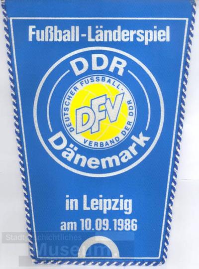 DDR-Dänemark-Fußball-Länderspiel-10.09.1986-Leipzig Zentralstadion 