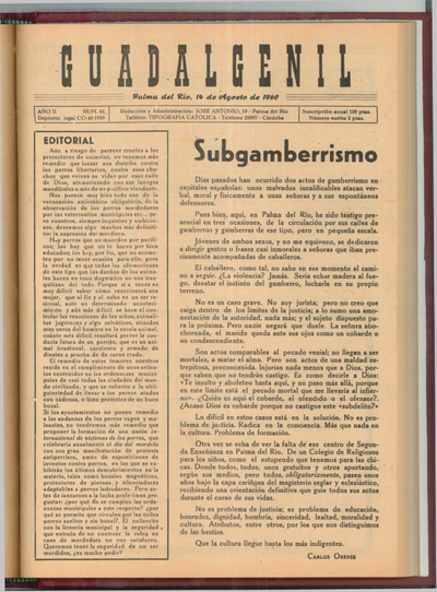Guadalgenil: Year 2 Issue 61 - 1960 August 14
