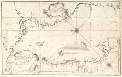 Nueva y Correcta Carta del Mar Pacífico o del Svr : construida por las mejores noticias de los Pilotos de ella, y las más exactas Observaciones Astronómicas y Náuticas el año de 1744