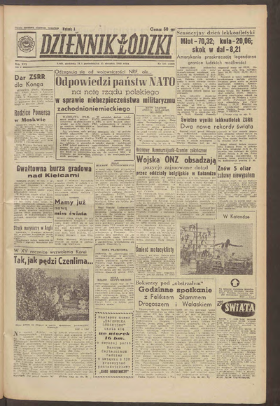 Dziennik Łódzki. 1960-08-14/15 R. 16 nr 193