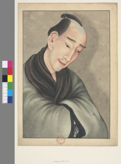 image of 'Lavis de couleur / non signés, Katsushika Hokusai 葛飾北齋. Japonais 382 (2)'