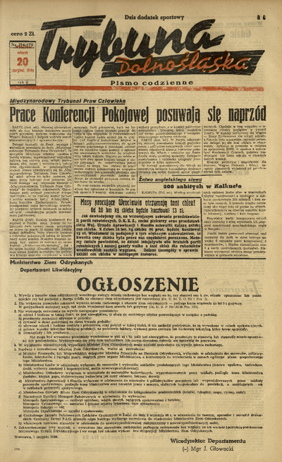 Trybuna Dolnośląska, 1946, R. 2, Nr 154 | Europeana