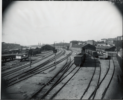 Norra Station Från Viadukten I Kungsgatan 1896. | Europeana