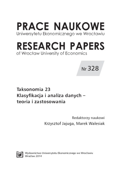 Selekcja Zmiennych W Klasyfikacji – Propozycja Algorytmu. Prace Naukowe ...