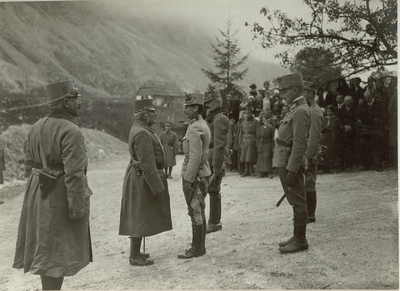 Front voyage of Archduke Friedrich’s head of the army to Kranjska Gora ...