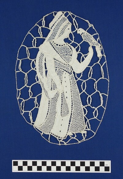 File:Lace Panel, 16th century, Italy, Linen, needlepoint lace