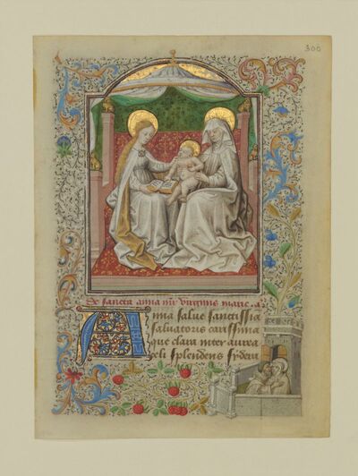 St Anne, The Virgin And Child From The Coëtivy Hours 