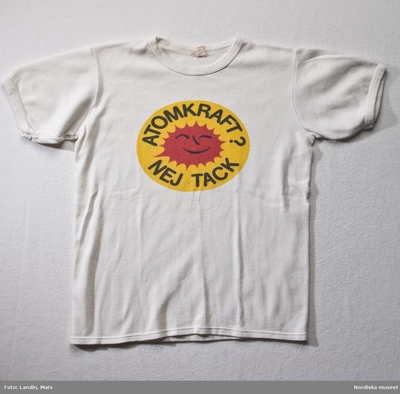 Gå til kredsløbet fritaget succes T-shirt med tryck "Atomkraft? Nej tack" | Europeana