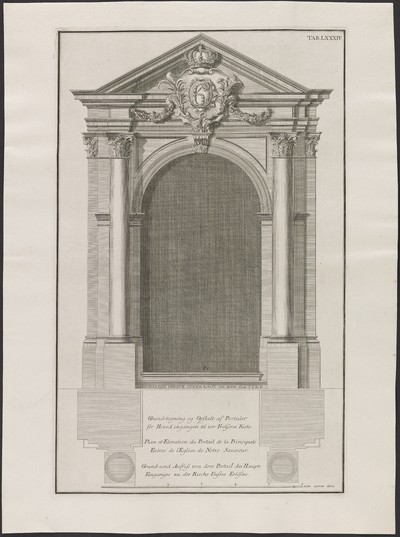 Grund-tegning og Opstalt af Portalet ... | Europeana