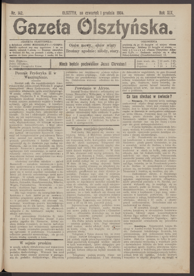 Gazeta Olsztyńska 1904 Nr 142 Europeana 5181