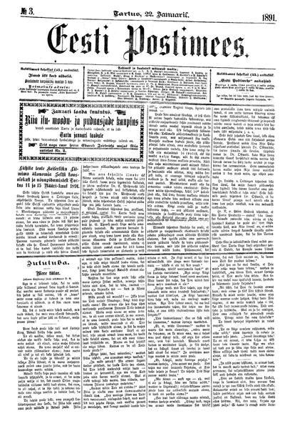 Eesti Postimees - 1891-01-22 | Europeana