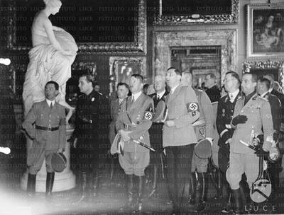 Florence Hitler, Bianchi Bandinelli, Goebbels, Bottai and other Italian ...