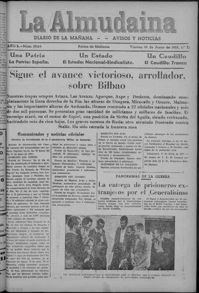 La Almudaina Diario De La Mañana Avisos Noticias Año L Número