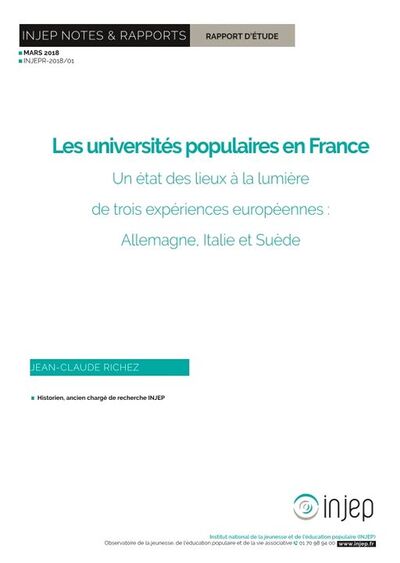 Les Universités Populaires En France. Un état Des Lieux à La Lumière De ...