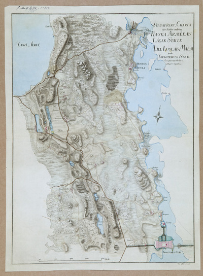 Sotaväen harjoituskenttien karttoja. Parola (Lill Luolais Malm) 1802 |  Europeana