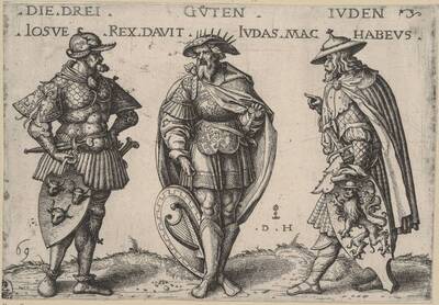 Die drei guten Juden Josua, König David, Judas Makkabäus Europeana