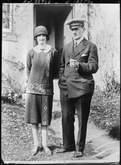 M. Guglielmo Marconi et Mme Beatrice O Brien Marconi bord de