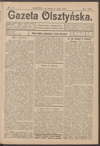 Gazeta Olsztyńska 1901 Nr 53 Europeana 0082