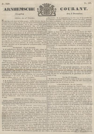 Arnhemsche Courant - 1829-12-08 | Europeana