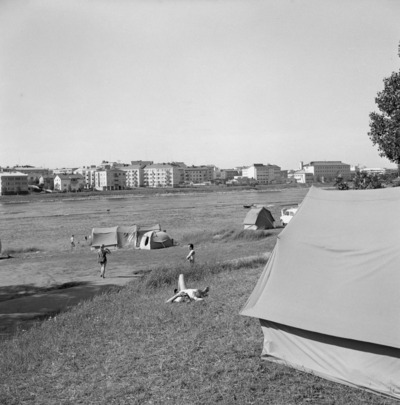 Ounaskoski Camping Rovaniemi, näkymä leirintäalueelta kaupunkiin | Europeana