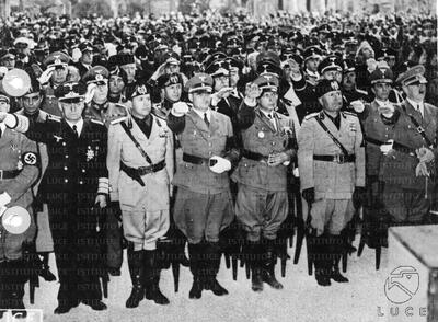 Rome Ribbentrop, cyan, Hess, Mussolini, Hitler, ANFUSO, Alfieri ...