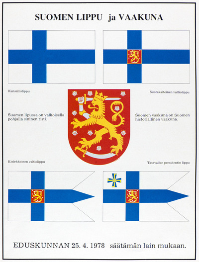 Suomen lippu ja vaakuna | Europeana
