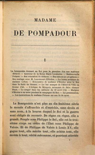 Madame De Pompadour Par Edmond Et Jules De Goncourt :Nouvelle édition ...