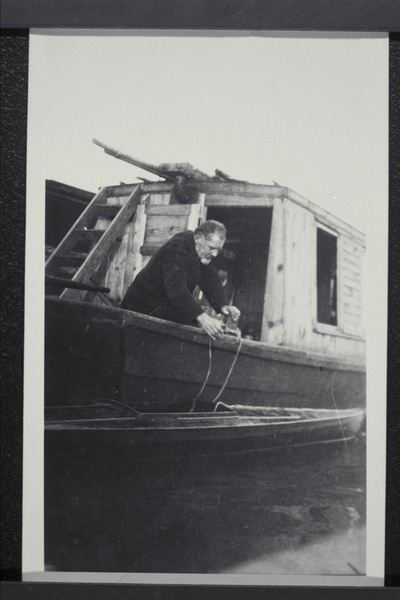 Professor Du Bois-Reymond on boat at 