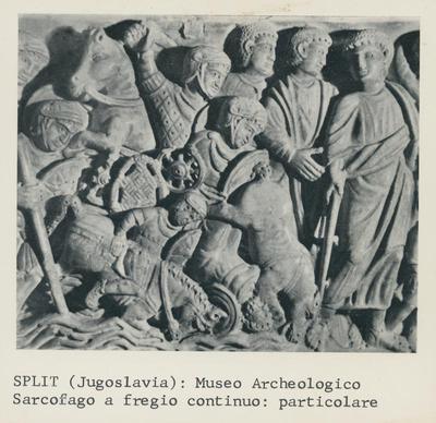 Split (Jugoslavia): Museo Archeologico. Sarcofago a fregio continuo,  particolare. | Europeana