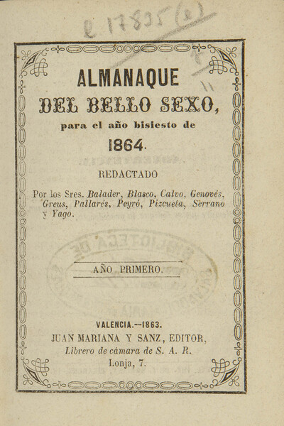 Hemeroteca Digital - Almanaque