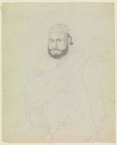 Portrait Of The Superintendent Of The Royal Treasury, From The Mirza ...