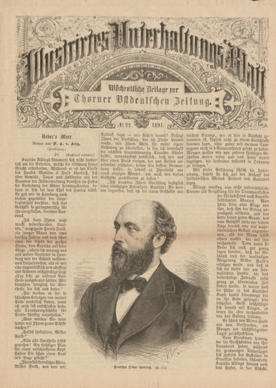 Illustrirtes Unterhaltungs Blatt Wöchentliche Beilage Zur Thorner Ostdeutschen Zeitung 1891 2278