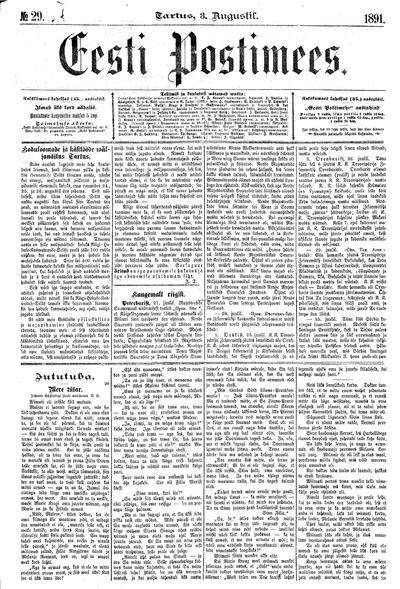 Eesti Postimees - 1891-08-03 | Europeana