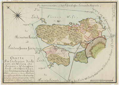 Monrepos´n alueen ja ympäristön kartta | Europeana