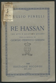 La pulce d'oro : un atto in tre quadri / Tullio Pinelli ; per la musica di Giorgio Federico Ghedini | Europeana