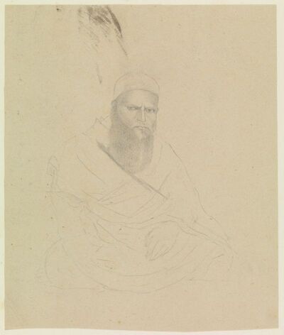 Portrait Of A Bearded Man, From The Mirza Birjis Qadr Album | Europeana