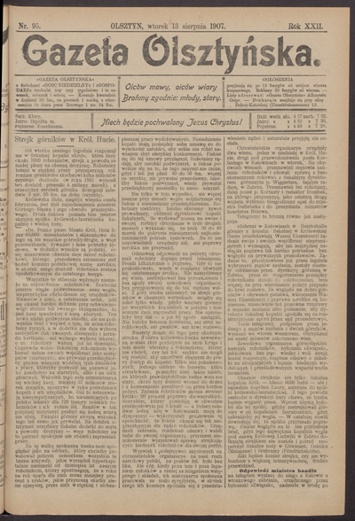 Gazeta Olsztyńska 1907 Nr 95 Europeana 0168