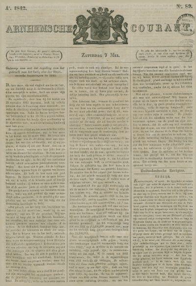 Arnhemsche Courant - 1842-05-07 | Europeana